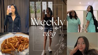 Weekly Vlog Vet School Clothing haul Workout routine [upl. by Rebmeced]