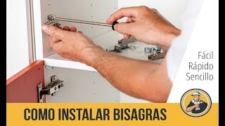 Medidas para instalar Bisagras Bidimensionales o Cazoleta carpinteria [upl. by Marinna]