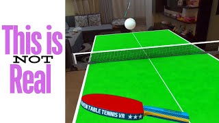 Playing Table Tennis in Meta Quest 3 Mixed Reality  Eleven Table Tennis Game [upl. by Anna-Maria]