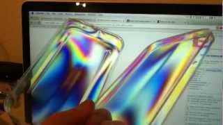 Polarized light plastic stress birefringence [upl. by Stevena694]