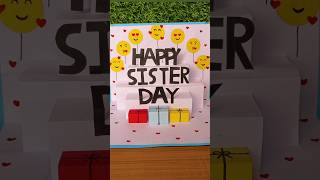 Sisters Day Greeting Card sister greetingcard shortvideo viral shorts [upl. by Ayahsal]