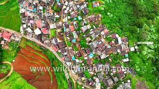 Ooty Tamil Nadu Western Ghats amp Nilgiri hills Kerala South India aerials Crowded towns and forests [upl. by Holli825]