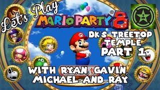 Lets Play  Mario Party 8 DKs Treetop Temple Part 1 [upl. by Tilden]