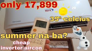 Affordable Split type Inverter Aircon 10 months review  Matrix Split type Aircon [upl. by Nadaba344]