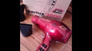 Parlux 3800 hair dryer REVIEW  Best professional hair dryer [upl. by Ecinue]