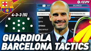 MASTERING PEP GUARDIOLAS BARCELONA TIKI TAKA IN EA FC 24 [upl. by Nediarb664]