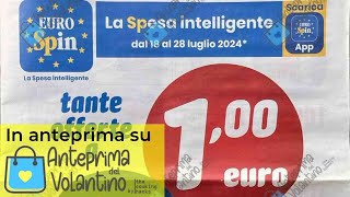 Volantino Eurospin dal 18 al 28 luglio 2024 in anteprima [upl. by Anitteb252]