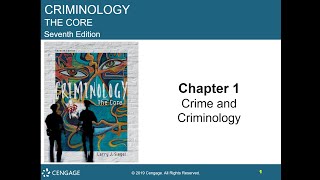 Chapter 01 Lecture on Crime and Criminology [upl. by Richy750]