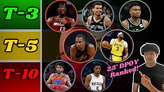 Ranking the BEST NBA Defensive Player of the Year Candidates for 2025 [upl. by Nerahs]