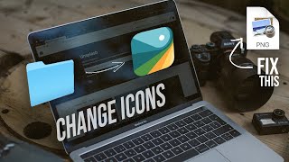 How to Change Mac Folder Icons  Custom Mac Desktop Folders Tutorial [upl. by Aenahs]