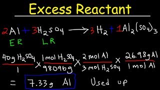 How To Find The Amount of Excess Reactant That Is Left Over  Chemistry [upl. by Doreg]