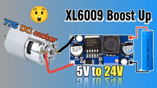 xl6009 dc to dc booster How to run 775 motor How to run a 775motor with a 4 V batterywith775motor [upl. by Ayyn]