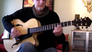 Atonal Jazz Suite for Electric Guitar  Archtop Luthier Joseph Wilson model John Pisano [upl. by Gould]