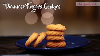 Viennese Fingers Cookies  Cookies Recipe  Chef Aanal Kotak Recipes [upl. by Mokas]