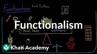 Functionalism  Society and Culture  MCAT  Khan Academy [upl. by Atiek]