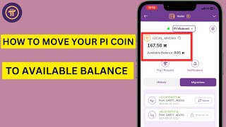 Move Your Pi Coin To Available Balance in Pi Network  Pi Browser  Pi Wallet [upl. by Annol198]