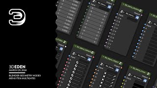 Blender Geometry nodes Menu switch Menu item multigates Tutorial [upl. by Ube]