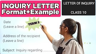 Inquiry letterInquiry letter class 10Inquiry letter class 10 term 2Inquiry letter format [upl. by Clovis941]