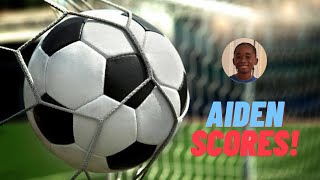 Aiden Scores a GOAL soccer [upl. by Ynatirb378]