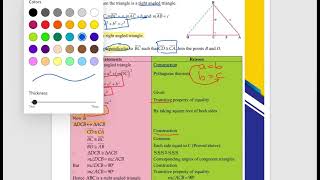 Theorem 232 unit 23 maths class 10 Sindh board Pythagoras Theorem  Hunain Coaching [upl. by Nogas]