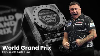 World Grand Prix  2023 BoyleSports WGP Darts Draw [upl. by Damek]