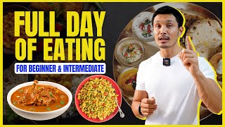 FULL DAY OF EATING for BEGINNERS amp INTERMEDIATE  DIET PLAN by Jeet Selal [upl. by Ahsimac]