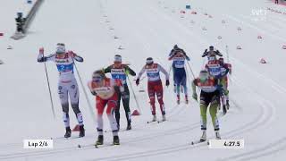 VM Seefeld 2019 Längdskidor Sprintstafett DamerHerrar [upl. by Pacheco]