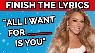 Finish The Lyrics  🎅🎄 Most Popular Christmas Songs [upl. by Airun]