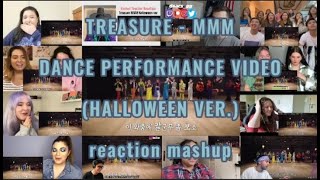 TREASURE  MMM DANCE PERFORMANCE VIDEO HALLOWEEN VER  reaction mashup [upl. by Jameson742]