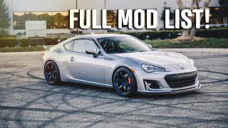 BRZ Build Walkaround  BRZ  GT86  FRS Mod List [upl. by Auhsot]