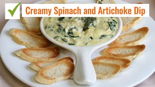 How to Make Creamy Spinach and Artichoke Dip  Perfect Party Appetizer [upl. by Teddi]