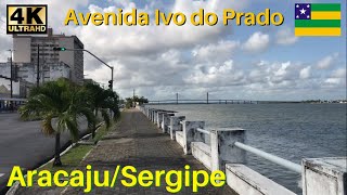 Caminhando Pela Avenida Ivo do Prado Aracaju  Sergipe 4K virtual tour Walking in Brazil [upl. by Hainahpez]