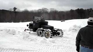 Model T Ford Snowmobile Meredith NH [upl. by Enyad]