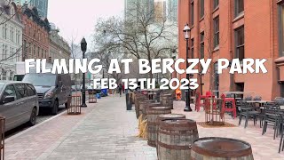 The Dog is the star ⭐️ Filming at Berczy Park Feb 23th 2023 [upl. by Elspeth]