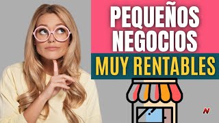 20 Ideas De Pequeños Negocios Rentables🚀 Con Mínima Inversión 👌 [upl. by Ahola681]