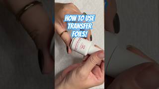 How To Use Transfer Foils Over Dip Powder [upl. by Zalucki]