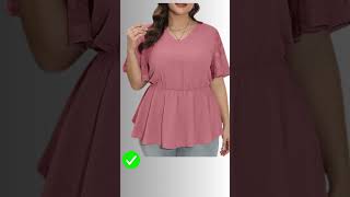 Flattering Tops To Hide Tummy elegantlady elegantstyle style fashionideas classyandelegant [upl. by Jory385]