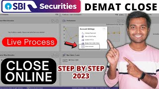 How to Close sbi securities account online  sbi demat close online  how to close sbicap account [upl. by Ecyak347]