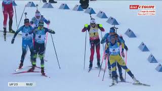 Biathlon replay MASS START DAMES LE GRAND BORNAND [upl. by Morganstein987]