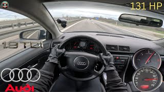 Audi A4  131HP  TOP SPEED on german Autobahn [upl. by Leicam]