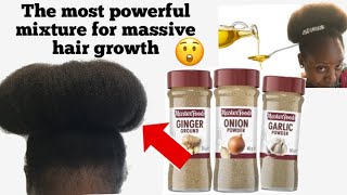 How to make ginger  onion and garlic oil for hair growth The most powerful oil ever  diy hair oil [upl. by Lillian196]