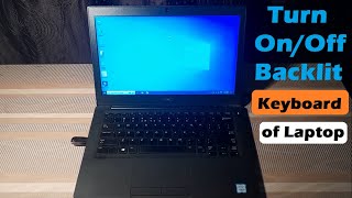 How to Turn OnOff Keyboard Backlight on Dell Laptop  Dell Laptop Backlit Keyboard Turn On backlit [upl. by Luy17]