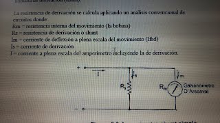 Diseño de un amperímetro a partir de un galvanómetro D Arsonval [upl. by Kyle479]
