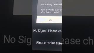 TCL tv No Signal Power Off 60S [upl. by Freiman]