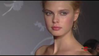 LAZARO Bridal  Spring 2011 NY Fashion Week Runway Wedding Gowns Video  EXCLUSIVE [upl. by Akiemat709]