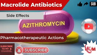 Azithromycin 500mg 250mg Antibiotics Pharmacological Action Side effects [upl. by Lleval]