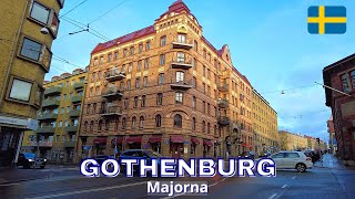 Majorna Gothenburg  Virtual Walking Tour in 4K  December 2022  Sweden [upl. by Adias774]