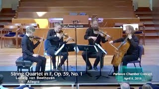 Danish String Quartet Beethoven’s String Quartet in F Op 59 No 1 [upl. by Annas]