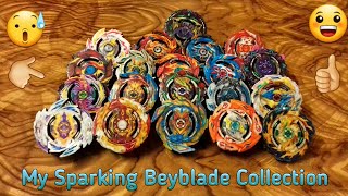 My all Sparking Beyblade Collection cardboard beyblade collection [upl. by Fredkin]