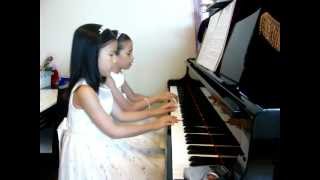 Scott Joplin  The entertainer piano  Duet [upl. by Hadnama]